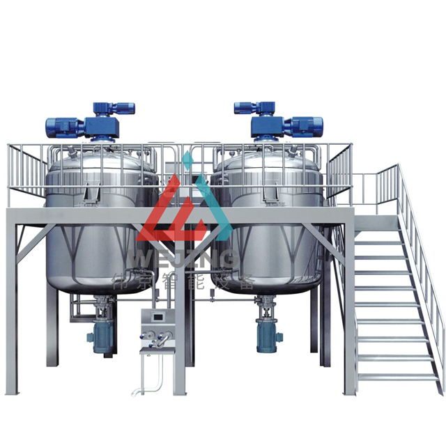 Ko'p qirrali statsionar vakuumli emulsiya qozoni - 50L dan 6000L gacha