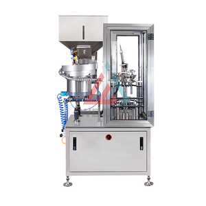 पूर्ण स्वचालित एयरोसोल फिलिंग लाइन के लिए स्वचालित नोजल प्रेसिंग मशीन