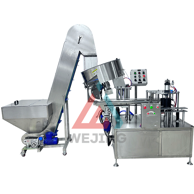 Visokohitrostni samodejni stroj za zapiranje pločevink z razpršilom za razpršilo za samodejno linijo za sestavljanje aerosolov