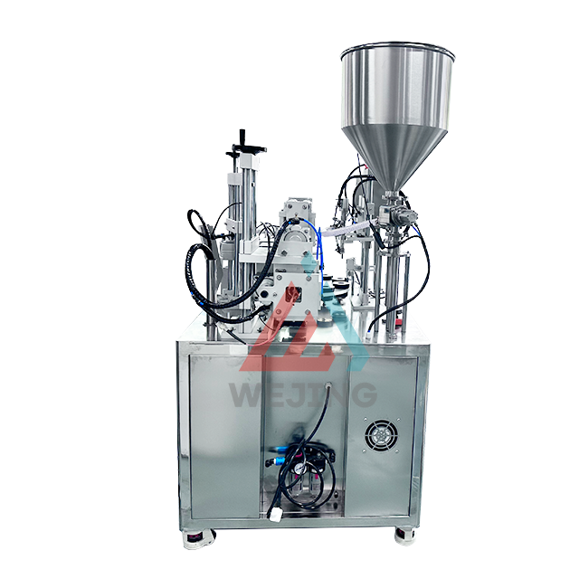 Mașină de umplere și etanșare a tuburilor cu laser semiautomată de mare viteză pentru industria cosmetică