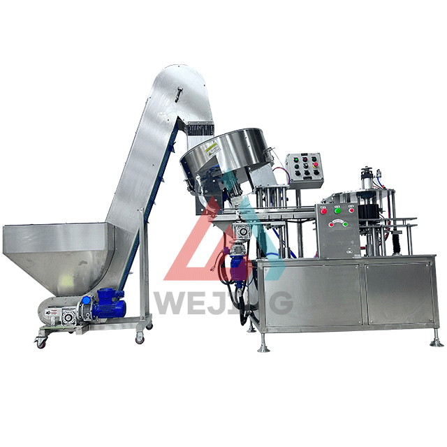 Đ&oacute;ng nắp b&igrave;nh xịt tự động cho d&acirc;y chuyền sản xuất m&aacute;y phun