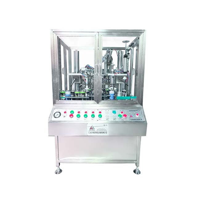 حسب ضرورت ملٹی فنکشنل ایروسول گیس فلر خودکار ایلومینیم کین ایروسول سپرے فلنگ مشین