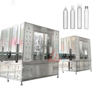 Dezodorant Sprey Doldurma Maşını İstehsal Xətti Hava Təravətləndirici Aerozol Sprey Doldurma M&ouml;h&uuml;rləyici Maşın