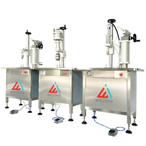 ქარხნული ფასი მცირე ბიზნესის ნახევრად ავტომატური აეროზოლური ქილების შემავსებელი მანქანა ჰაერის გამაახალგაზრდავებელი სპრეის ქილის შემავსებელი მანქანა 