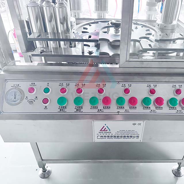 ผู้ผลิตเครื่องบรรจุละอองลอยอัตโนมัติขายตรงสำหรับผลิตภัณฑ์สเปรย์ละอองลอย