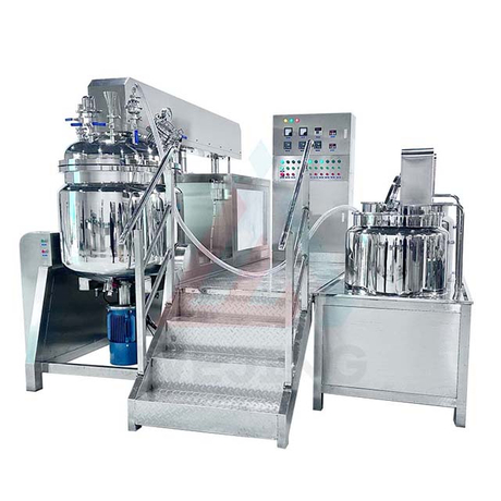 300L கெமிக்கல் பாடி லோஷன் குழம்பாக்கி தயாரிக்கும் இயந்திர வெற்றிடத்தை ஒரே மாதிரியாக்கும் குழம்பாக்கி கலவை 