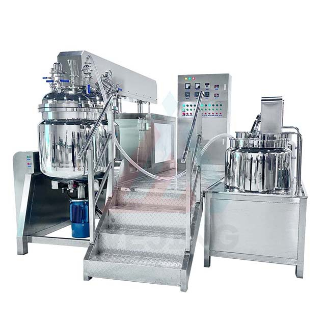 Stroj za izradu emulgatora za kemijski losion za tijelo od 300L Vakuumska miješalica za homogeniziranje emulgatora 