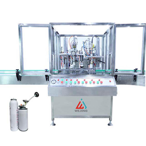 Mesin Pengisi Kaleng Semprotan Aerosol untuk Penyegelan Pengisian Berbagai Produk Kimia