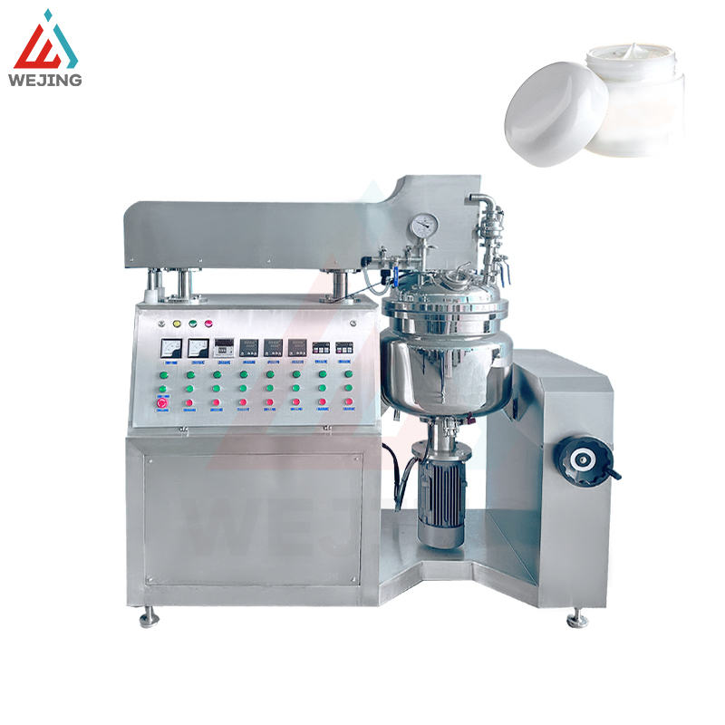 Jednorodny emulgator typu lift o pojemności 50 l do produkt&oacute;w farmaceutycznych i kosmetycznych w małych partiach