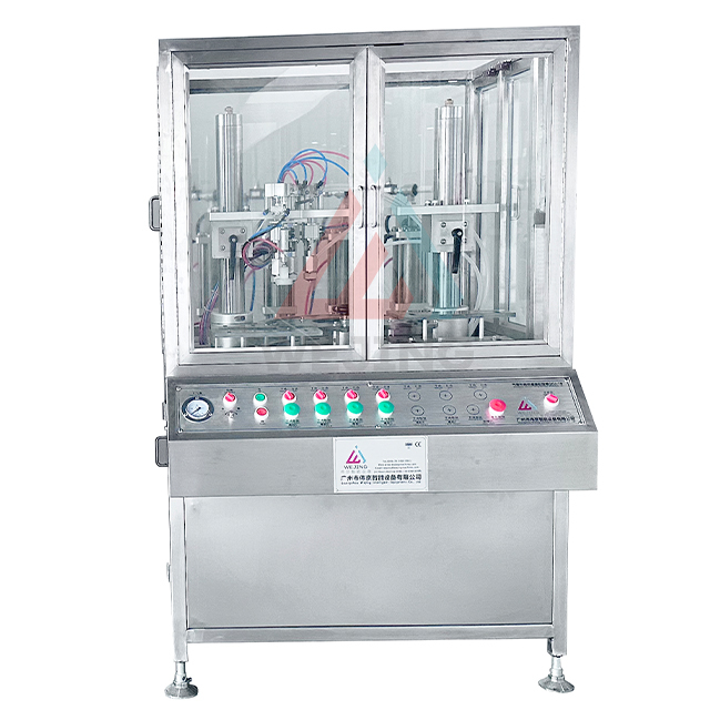 Outomatiese kosmetiese a&euml;rosol spuitkanne vul masjien 30ml plastiek a&euml;rosol spuit bottel vul masjien