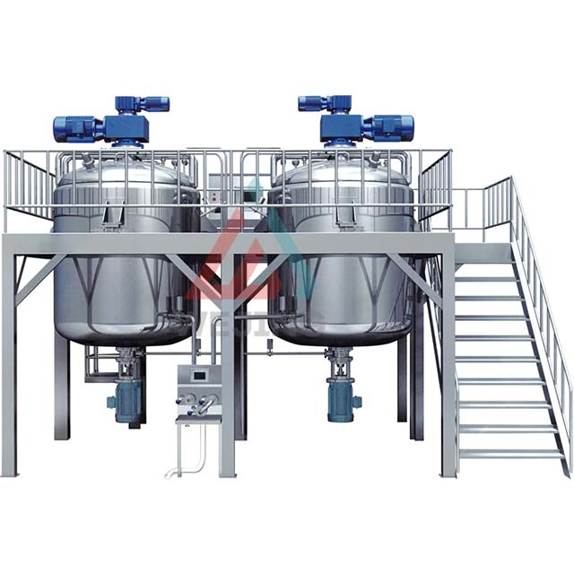 Steam Gwresogi Gwactod Homogenizer Cymysgydd Peiriant Mayonnaise Emulsifying Machine Price