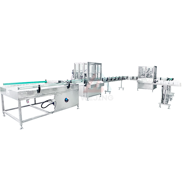 पूर्ण स्वयंचलित फिलिंग मशीन उत्पादन लाइन जागा वाचवा